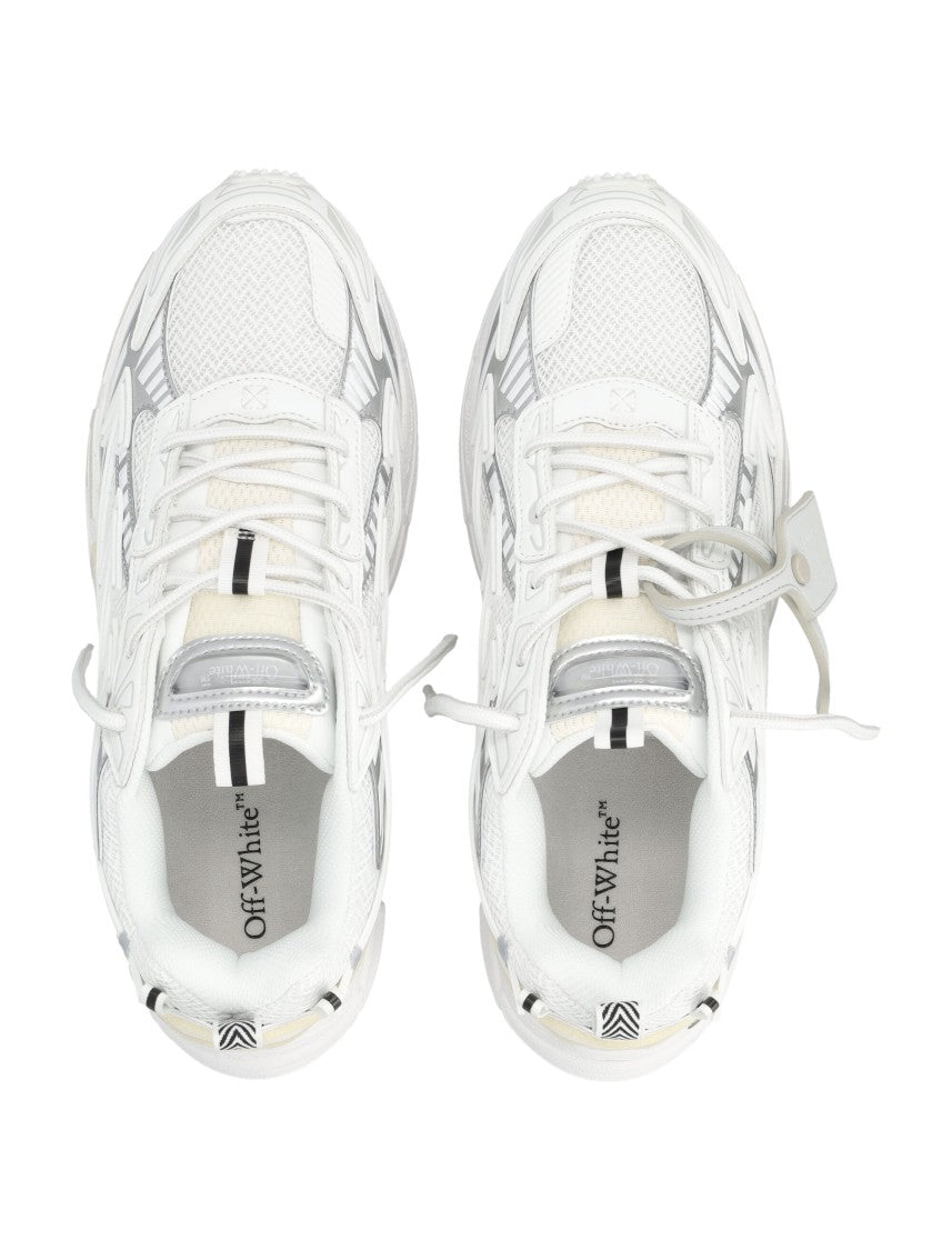 Off-White Beige Be Right Back Layered Textured Sneakers