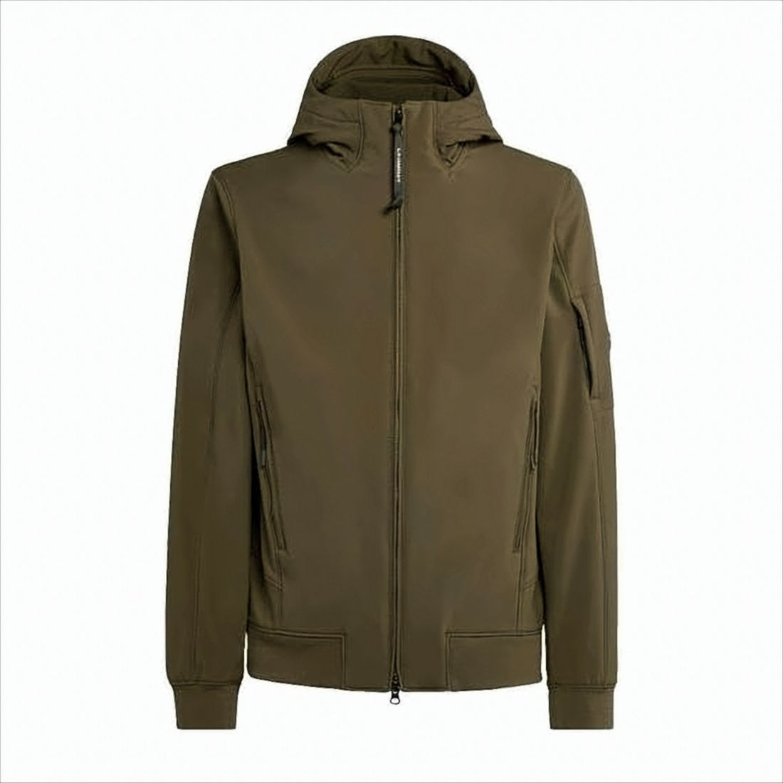 C.P. Company Hooded Matte Finish Jacket With Zippered Pockets