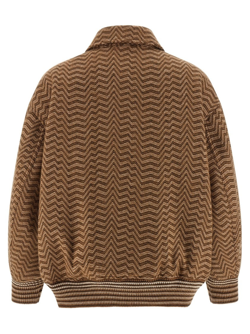 Missoni Chevron Pattern Bomber Jacket