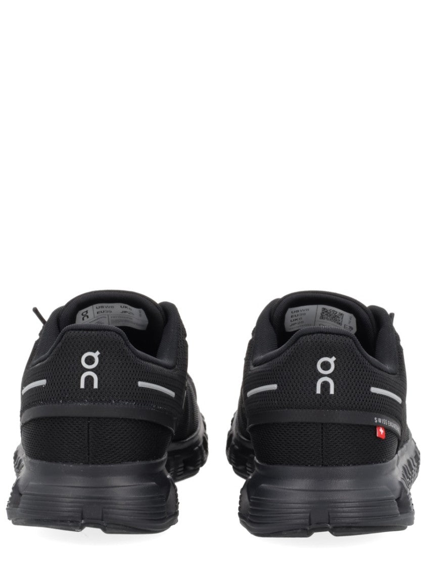 On Low-Profile Black Sneakers With Cushioned Pods