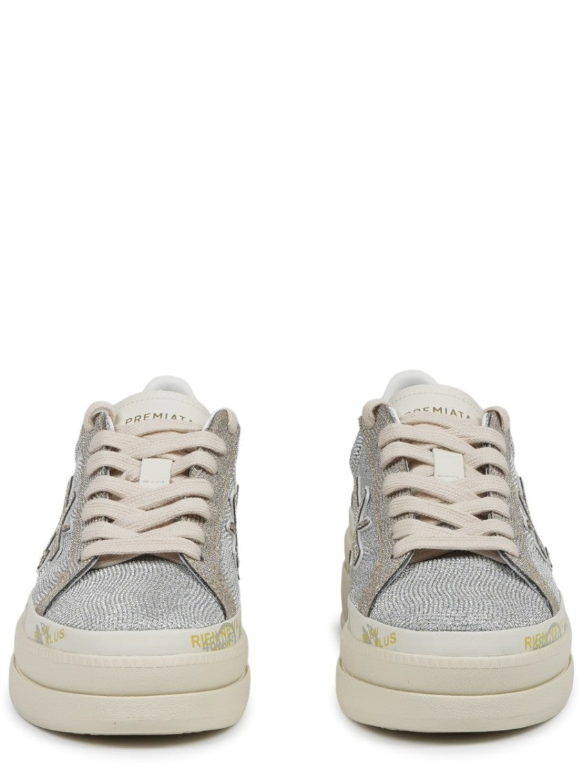 Premiata Claudia Textured Upper Cushioned Sneakers