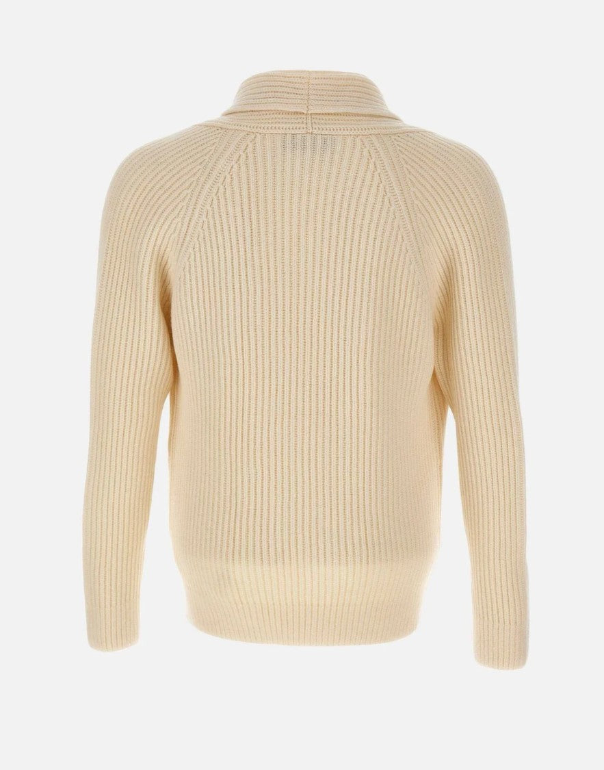 Paolo Fiorillo Capri Double-Breasted Shawl Collar Cardigan