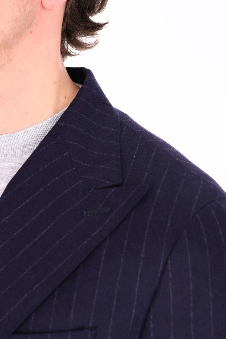 Barba Double-Breasted Pinstripe Wool Comfort Suit