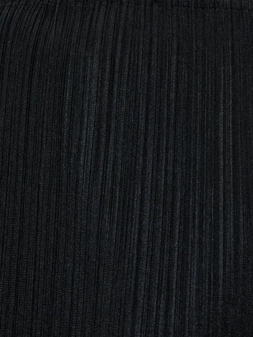 Pleats Please Midi Skirt With Fitted Waistband