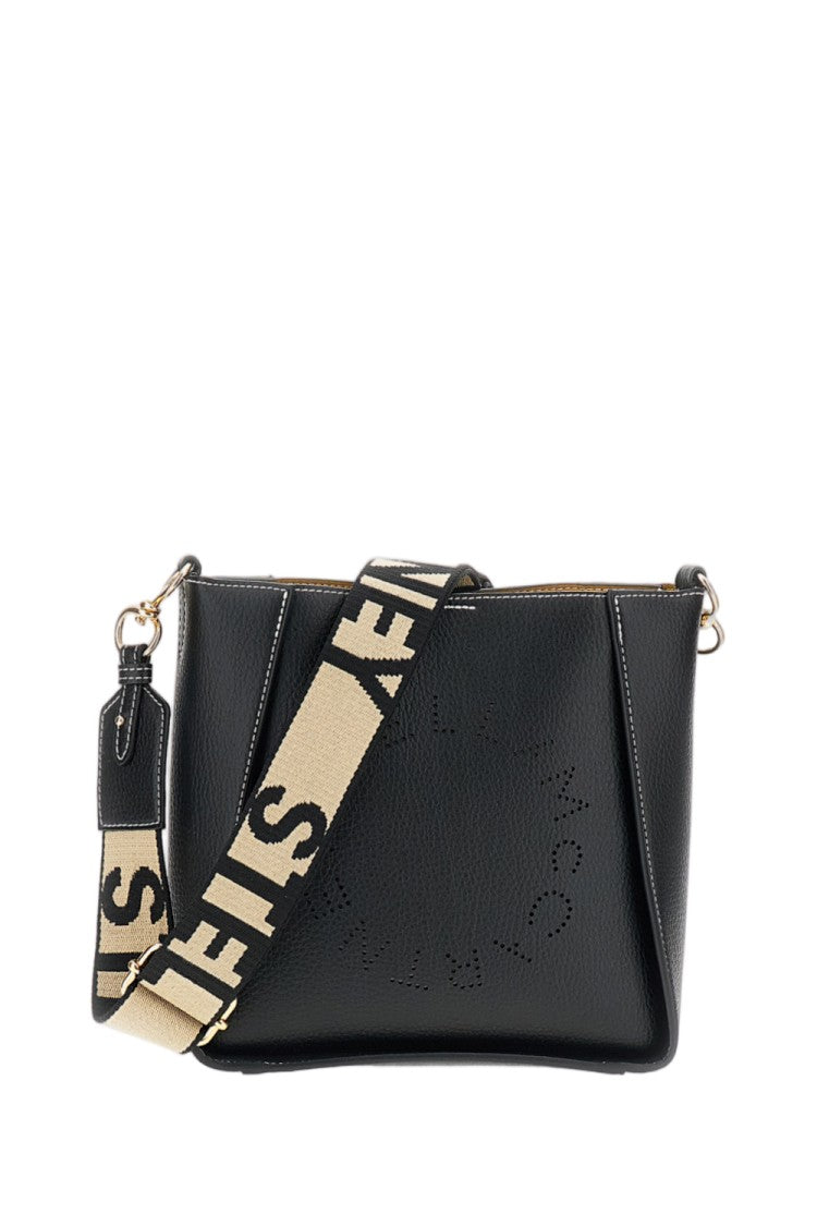 Stella Mccartney Black Alter Mat Vegan Leather Crossbody Bag