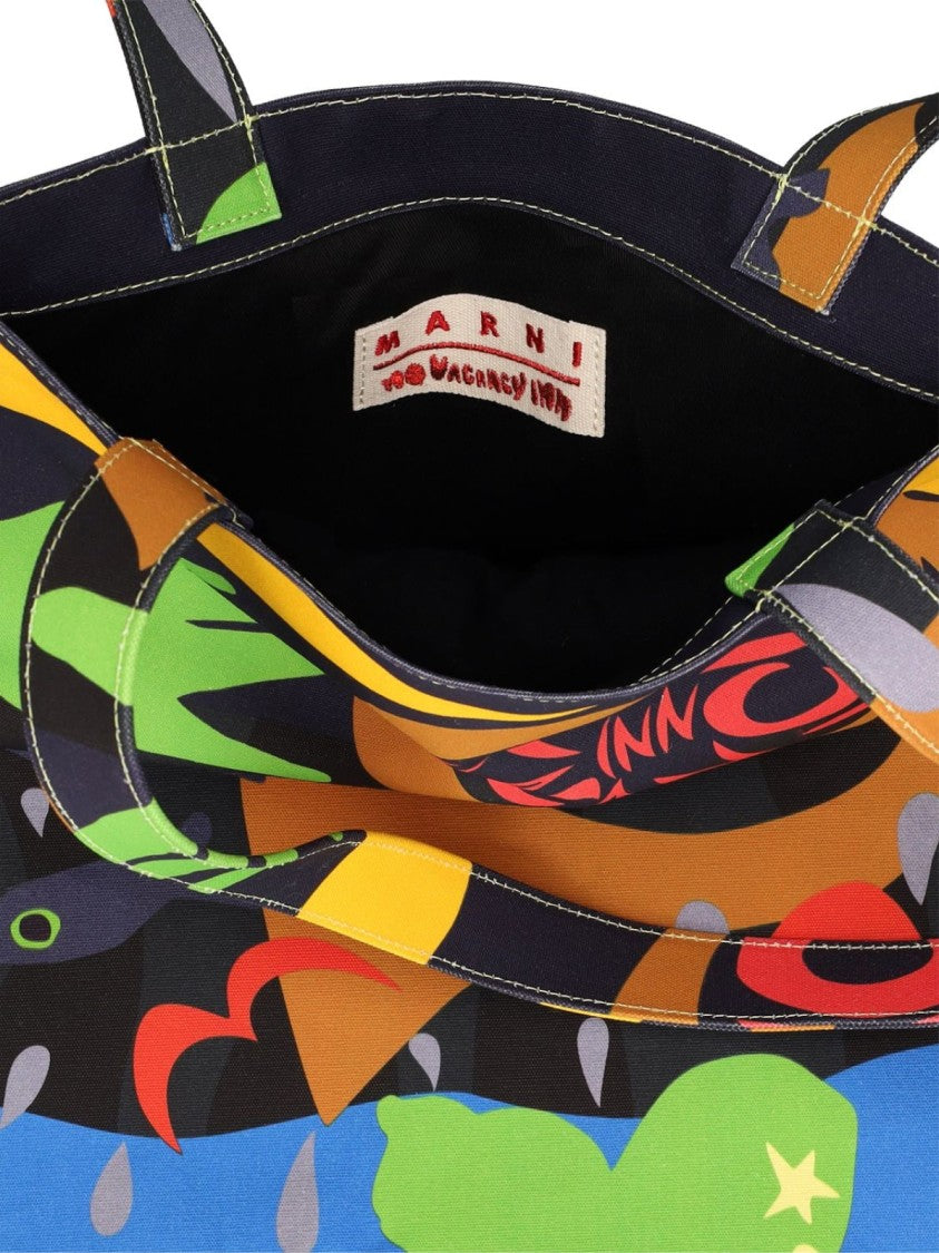 Marni No Vacancy Inn Logo Tote Bag