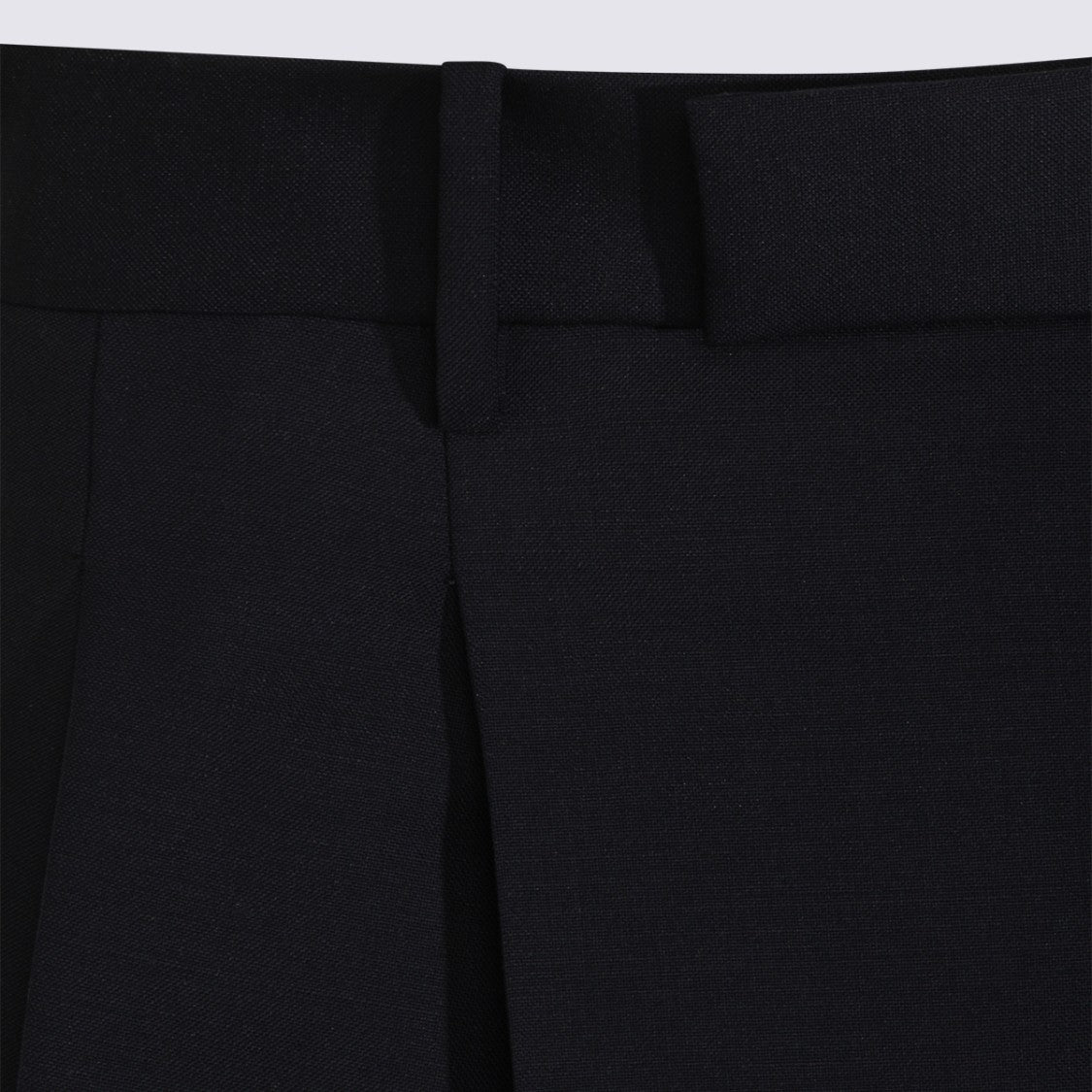 Jil Sander Dark Blue Wool Shorts