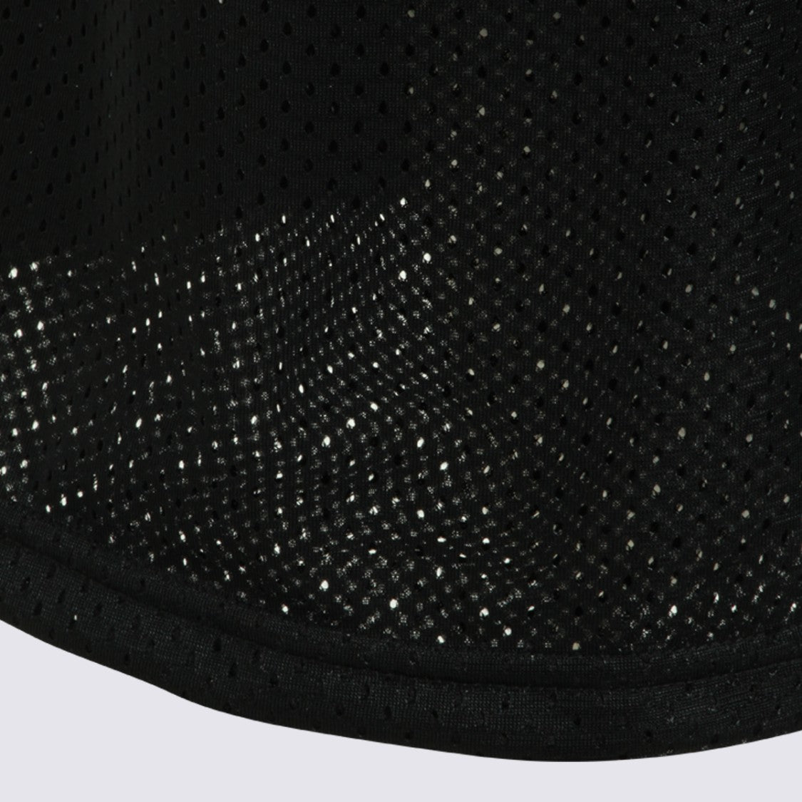 Awge High-Waisted Black Mesh Shorts With Drawstring
