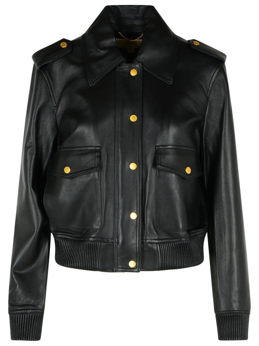 Michael Michael Kors Black Leather Jacket