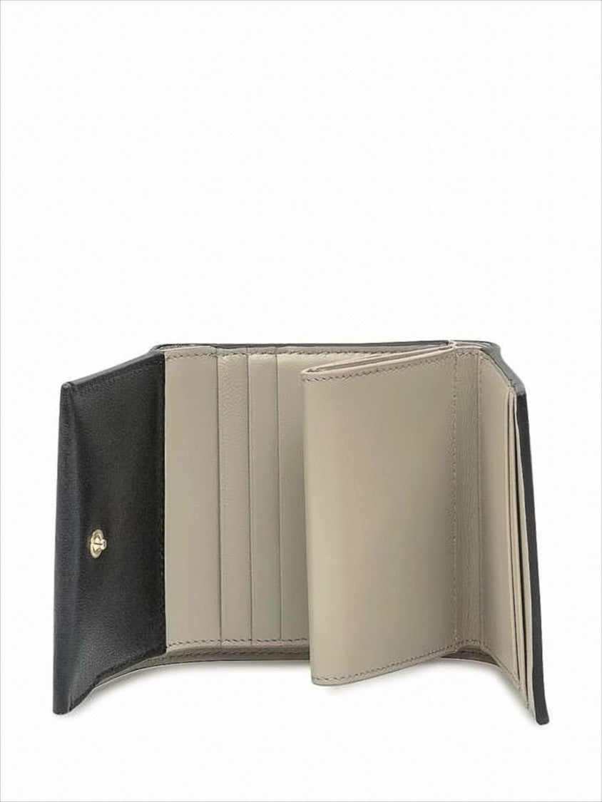 Givenchy Tri-Fold Black Calf Leather Wallet