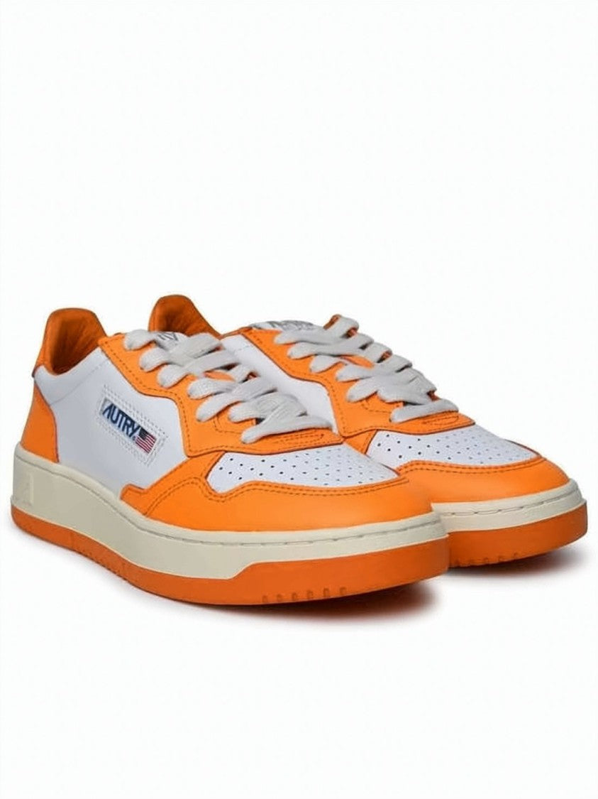 Autry Low-Top Sneakers With Smooth Leather Upper And Perforated Details