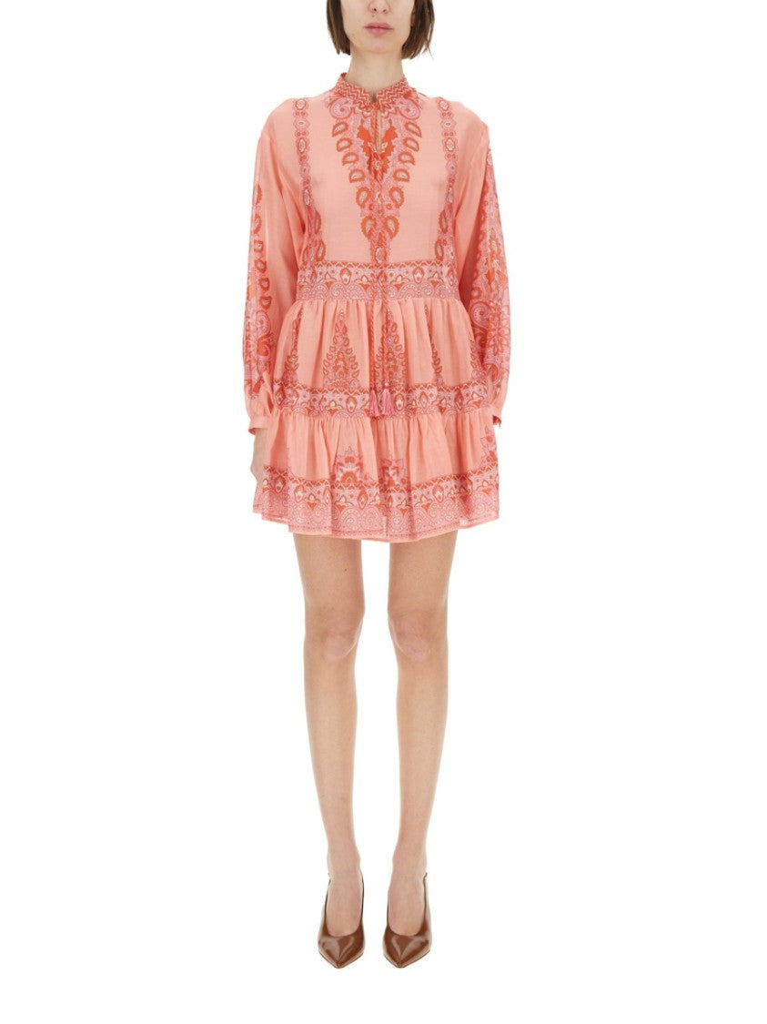 Etro Relaxed Fit Tiered Mini Dress
