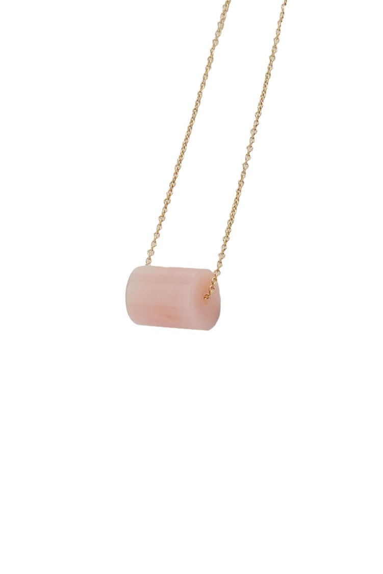 Aliita Yellow Gold Deco Cilindro Necklace
