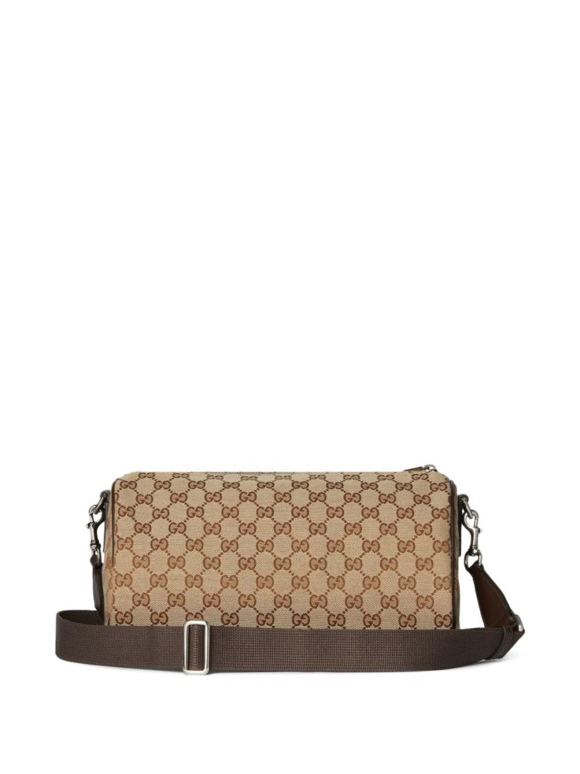 Gucci Gg Canvas Small Cylinder Bag