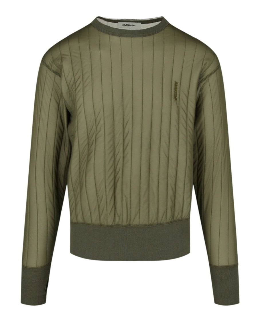 Ambush Quilted Embroidered Logo Sweater