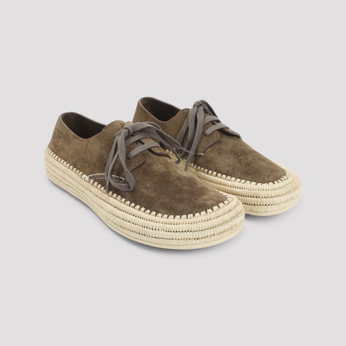 Loewe Rio Brown Suede Lace-Up