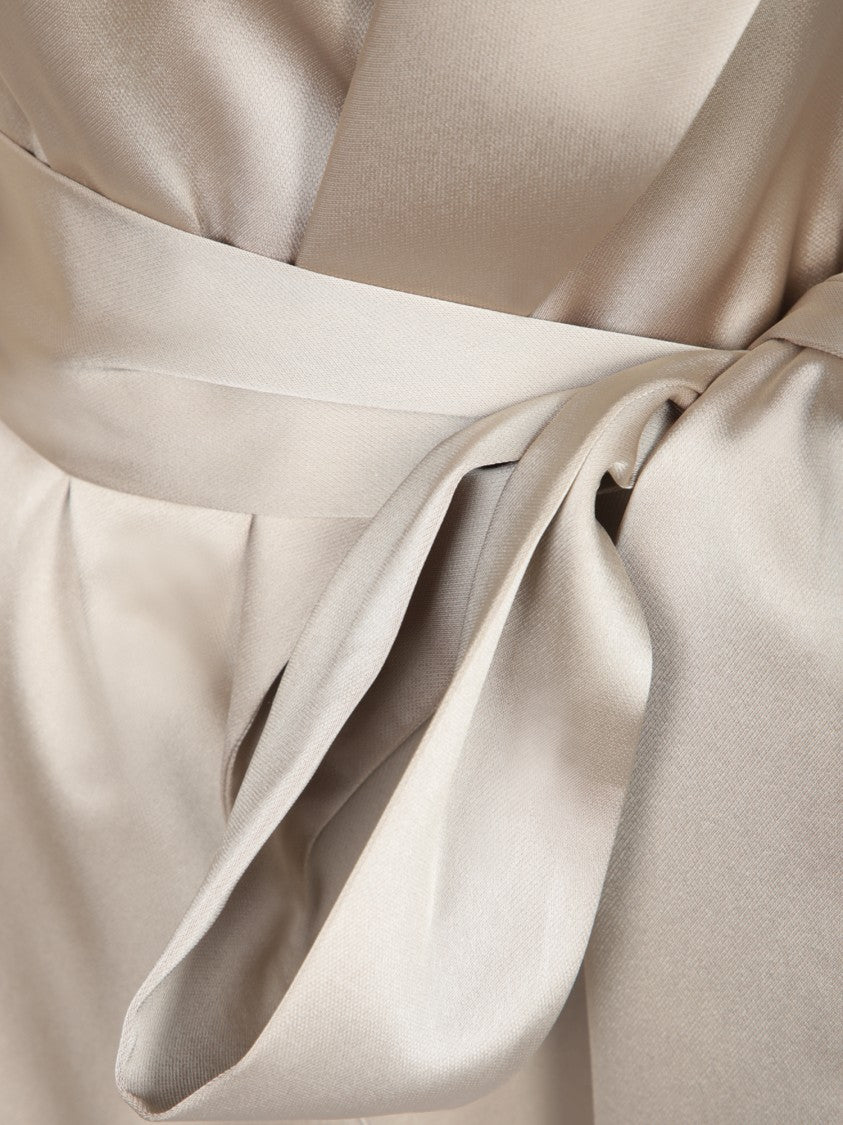 Blanca Vita Refined Wrap Cut Satin Jacket