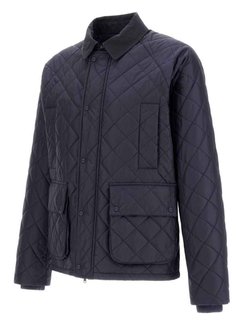 Herno Navy Blue Quilted Jacket