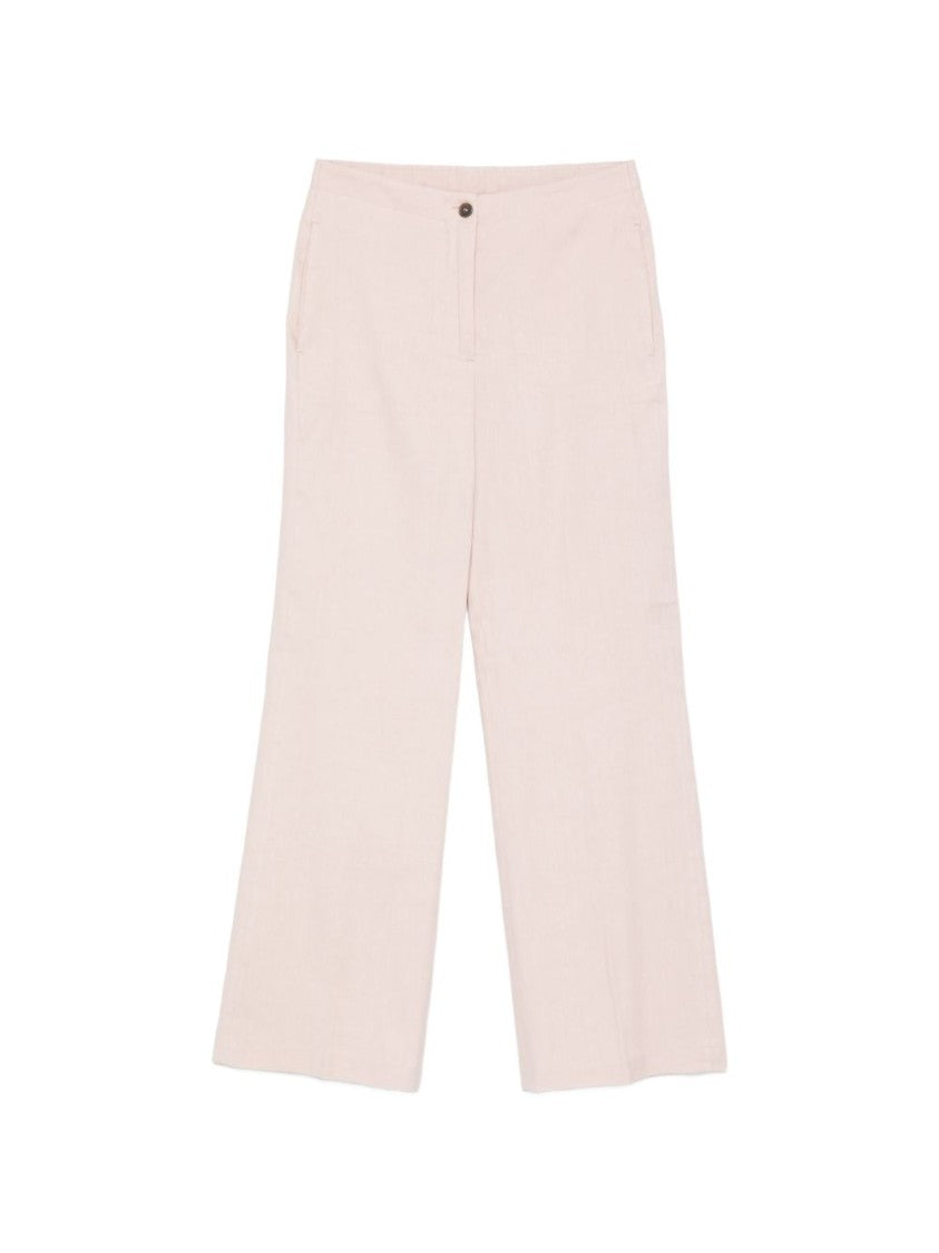 Seventy Light Pink Linen Cotton Pants
