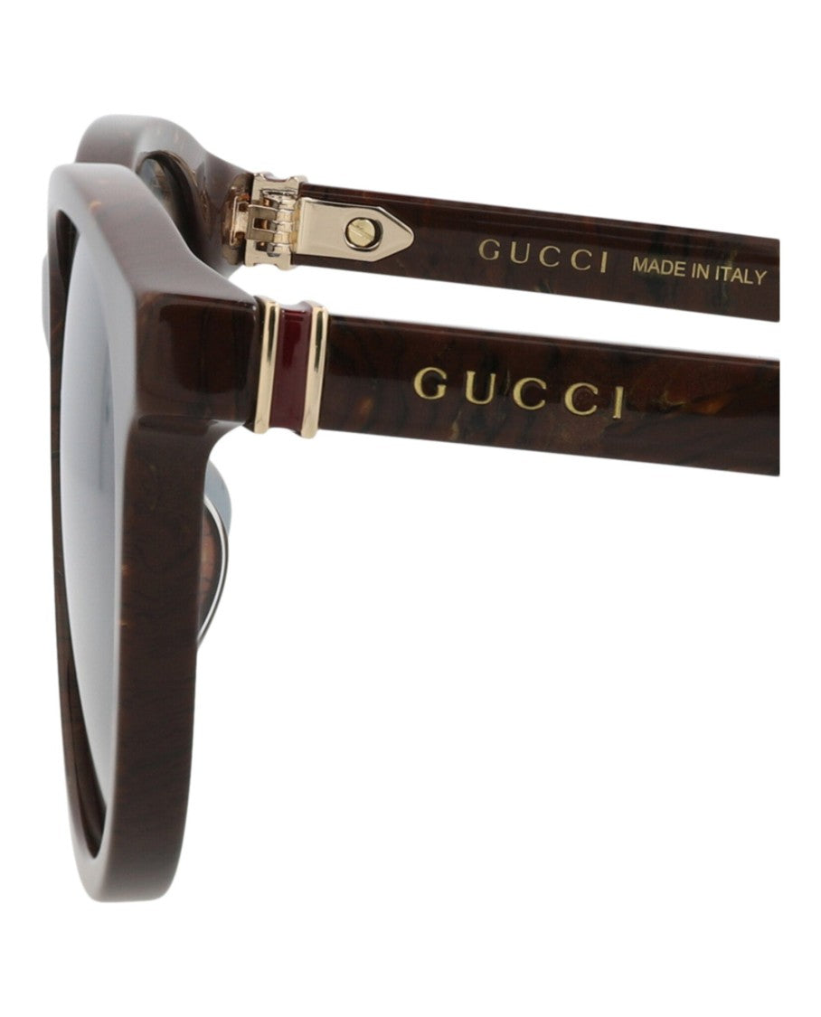 Gucci Round-Frame Recycled Acetate Sunglasses