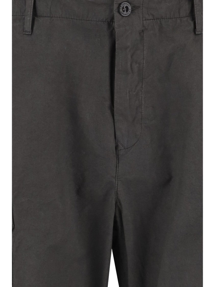 C.P. Company Dark Grey Cotton Cargo Trousers