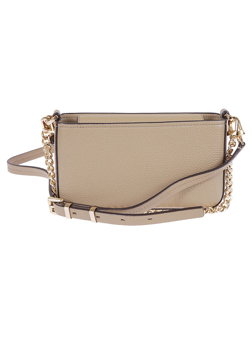 Michael Kors Hammered Leather Shoulder Bag With Magnetic Closure