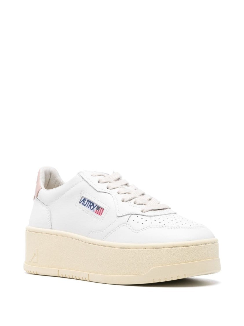 Autry White Leather Sneakers
