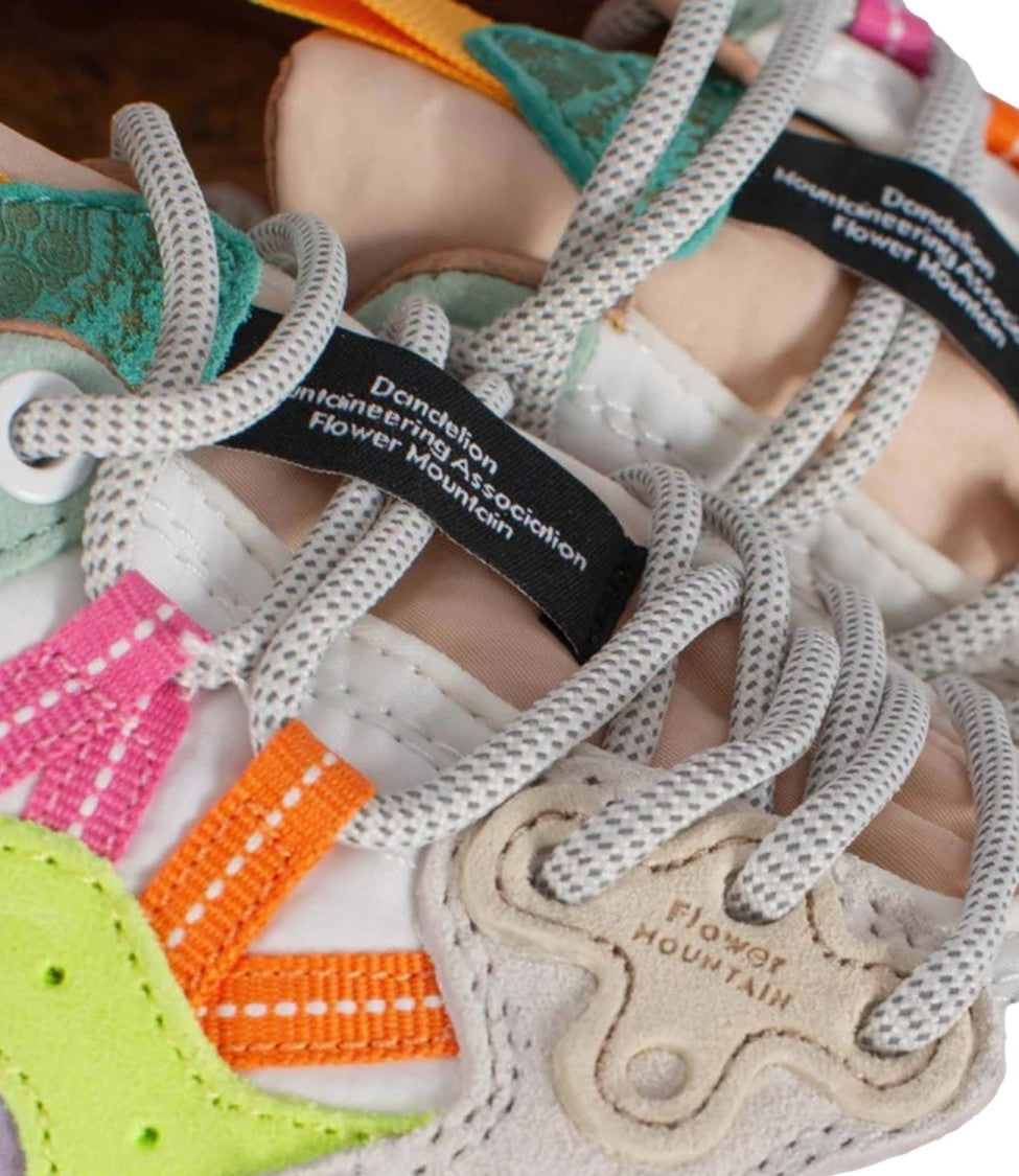 Flower Mountain Chunky Sole Sneakers With Vibrant Panel Accents