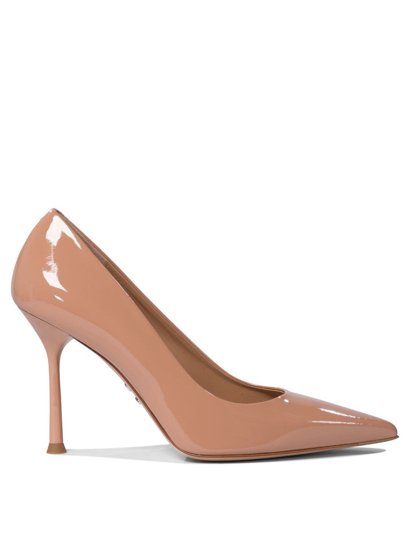 Sergio Levantesi Glossy Patent Leather Pink Heeled Pumps