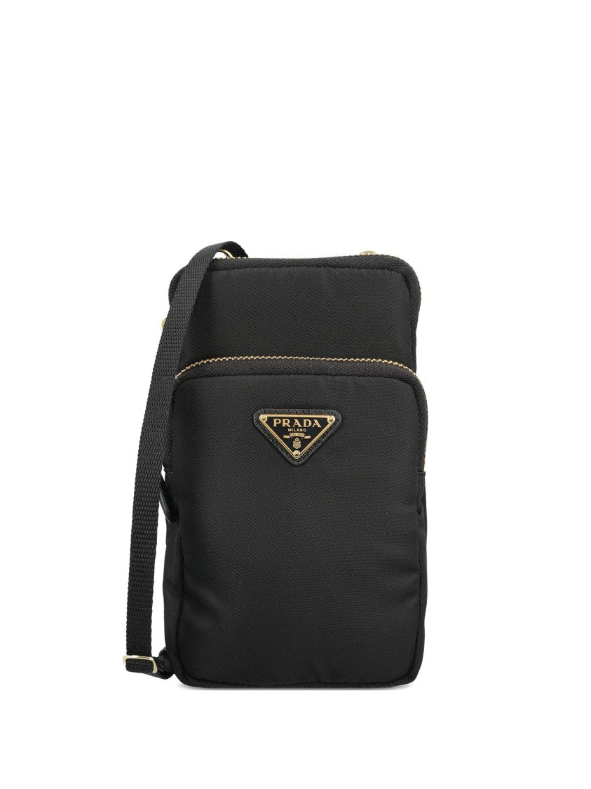 Prada Black Porta Cellulare Crossbody Bag