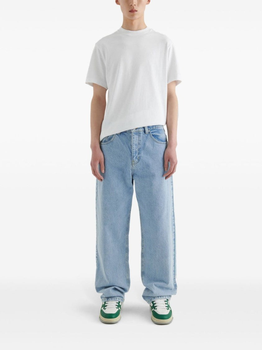 Axel Arigato Relaxed-Fit Light Blue High-Waisted Jeans