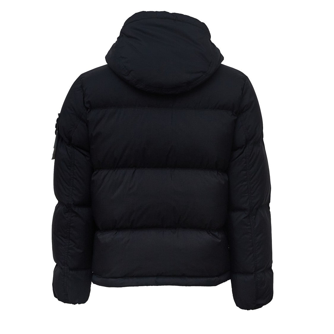 Stone Island Padded Black Ripstop Cordura® Jacket With Detachable Hood