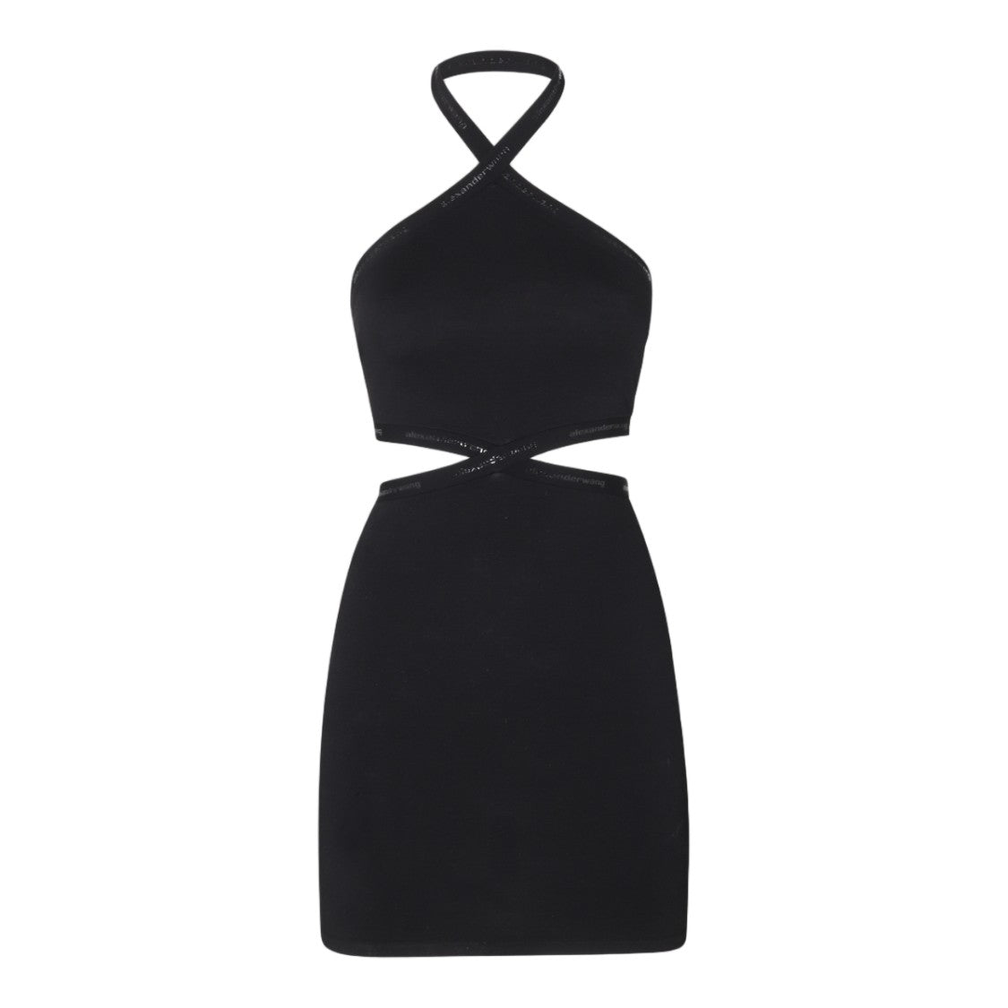 Alexander Wang Halter Neck Mini Dress With Waist Cut-Out Detail