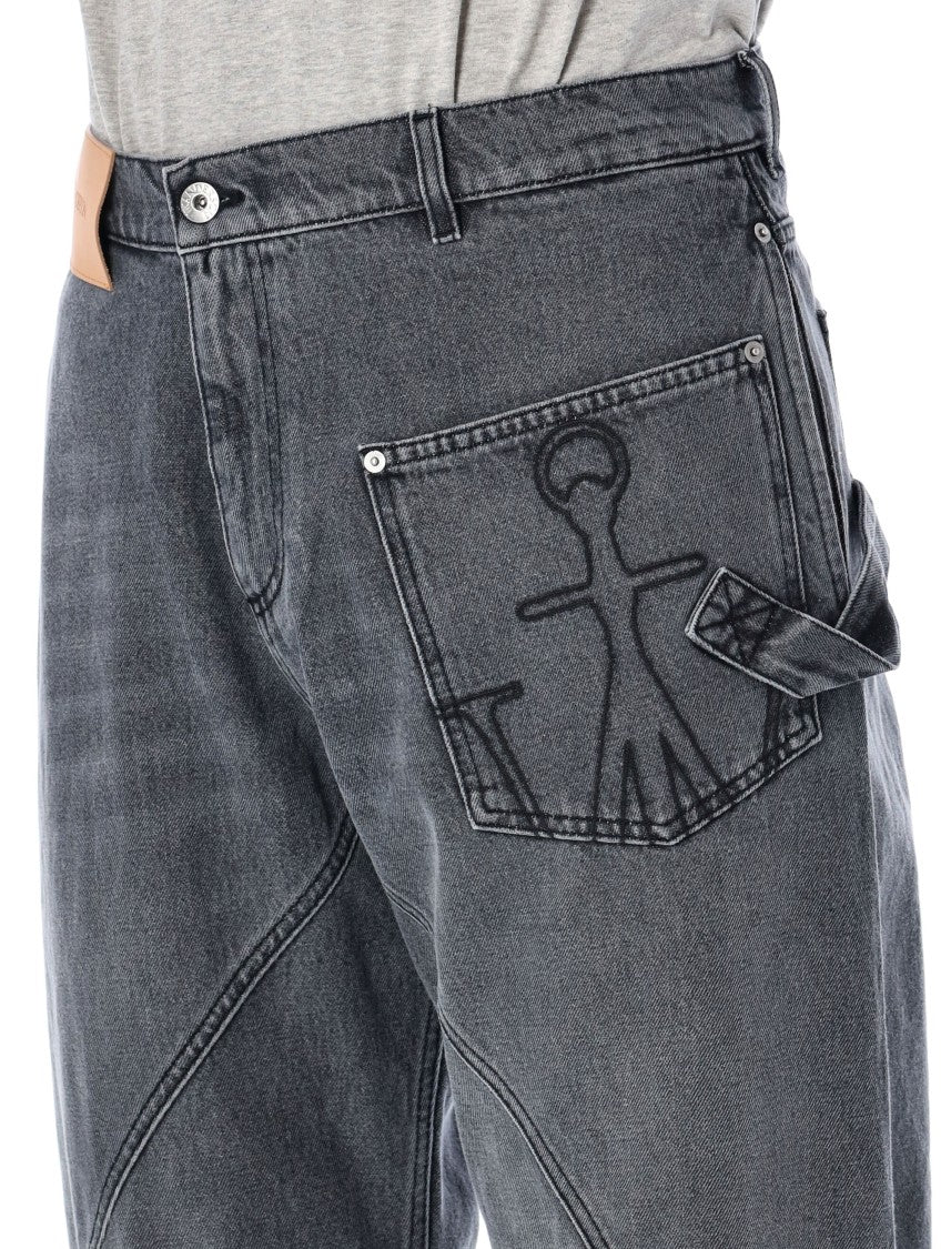 J. W. Anderson Cotton Twisted Workwear Denim Pants