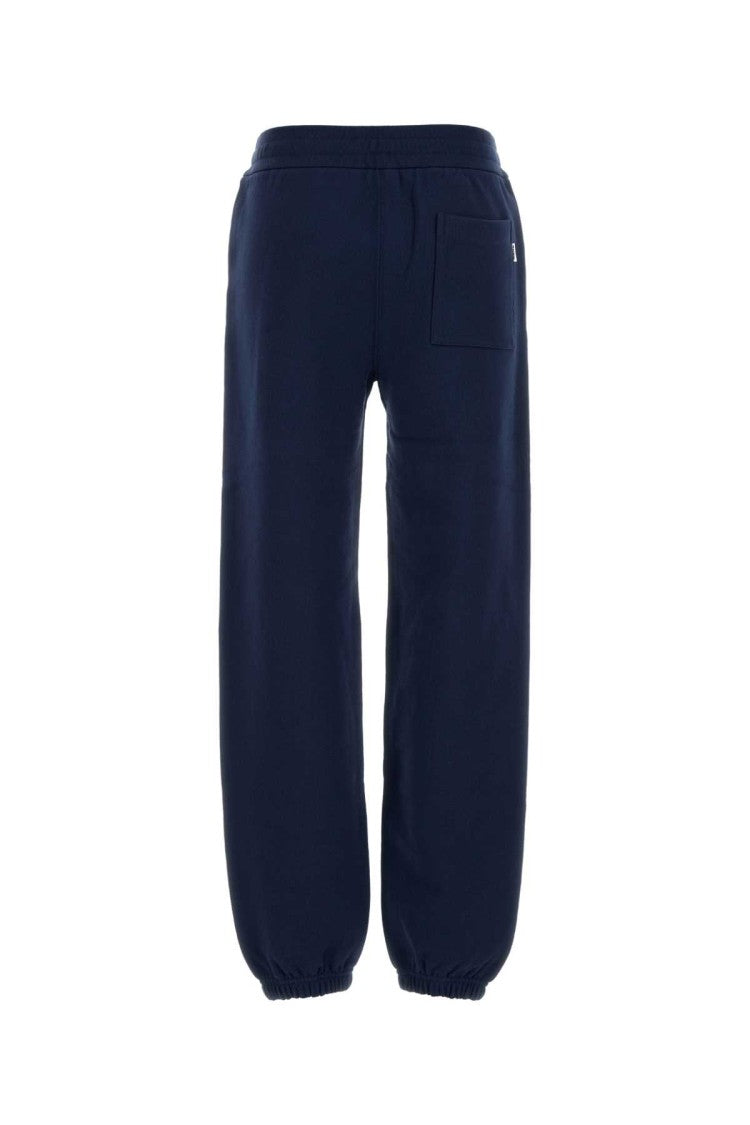 Jil Sander Navy Blue Cotton Joggers
