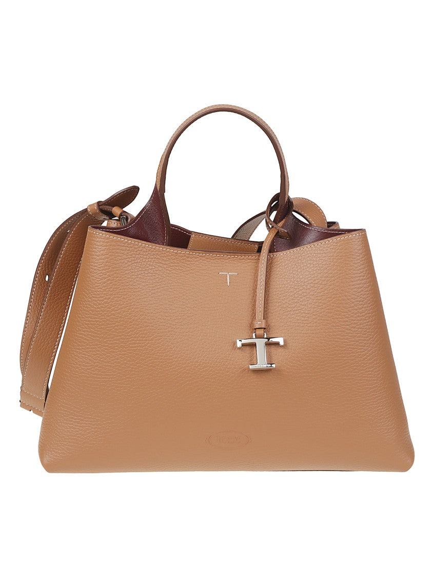 Tod's Small Apa Trapezoidal Brown Leather Handbag