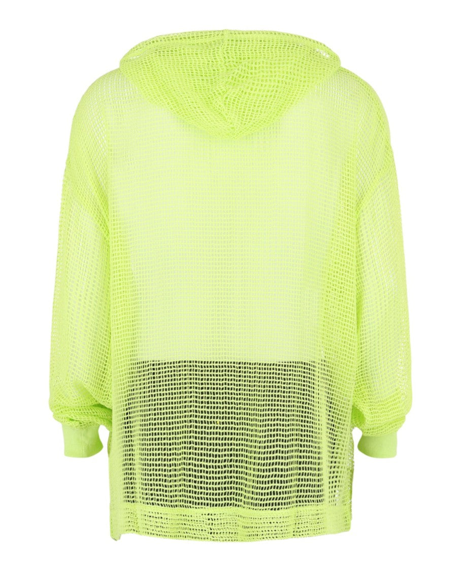 Givenchy Hooded Mesh Long Sleeve T-Shirt