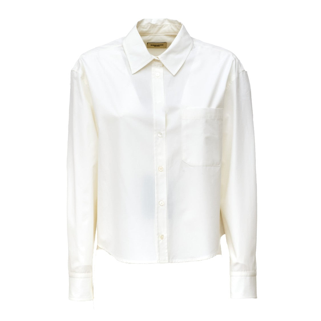 Max Mara Boxy Cotton Poplin Classic Collar Shirt