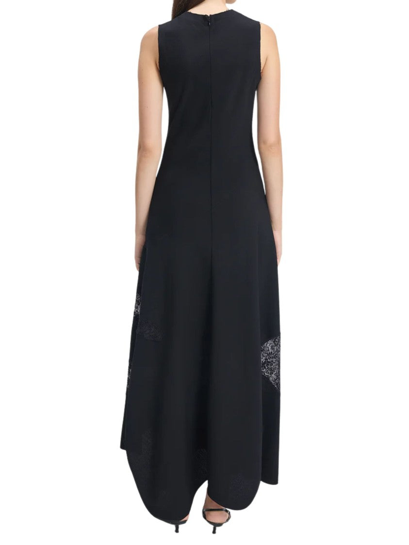 Bite Studios Elegant Midi Dress With French Lace Inserts