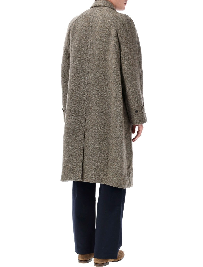 Tonywack Herringbone Pattern Monobreast Coat