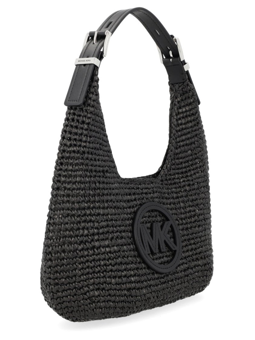 Michael Michael Kors Black Nolita Braided Polypropylene Hobo Bag