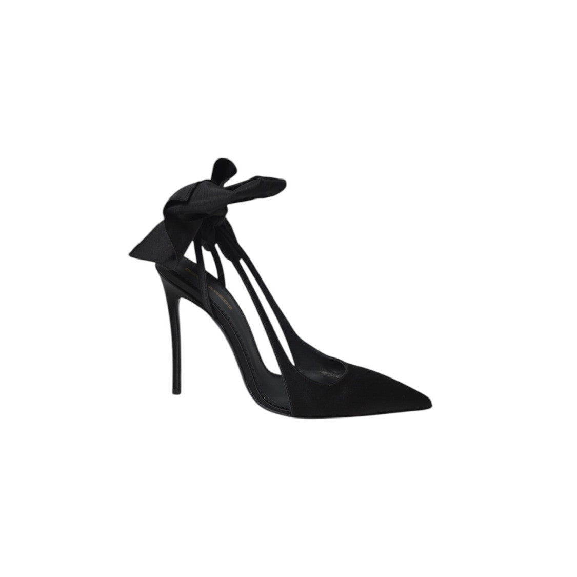 Dsquared2 Take A Bow Pumps In Black Satin