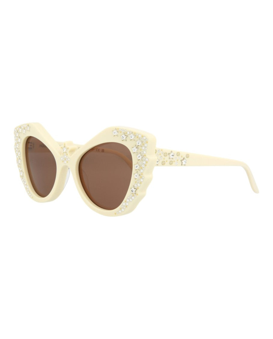 Gucci Cat Eye-Frame Sunglasses With Star Motifs And Velvet Case