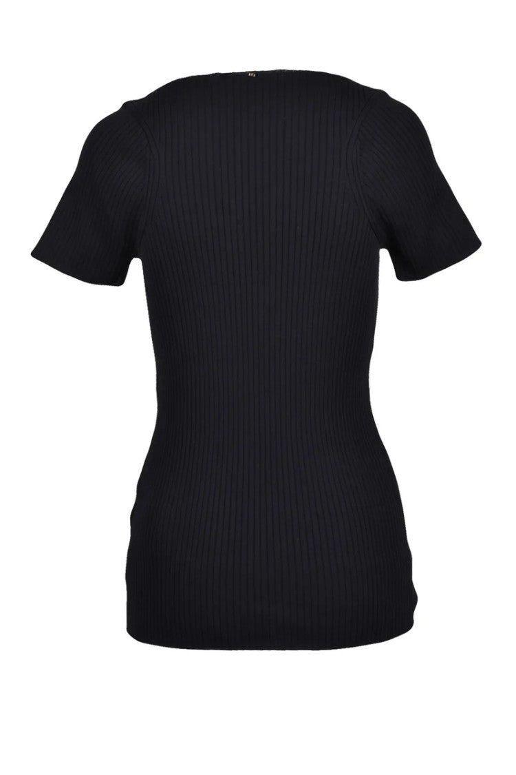 Sportmax Ribbed Knit Top - Black
