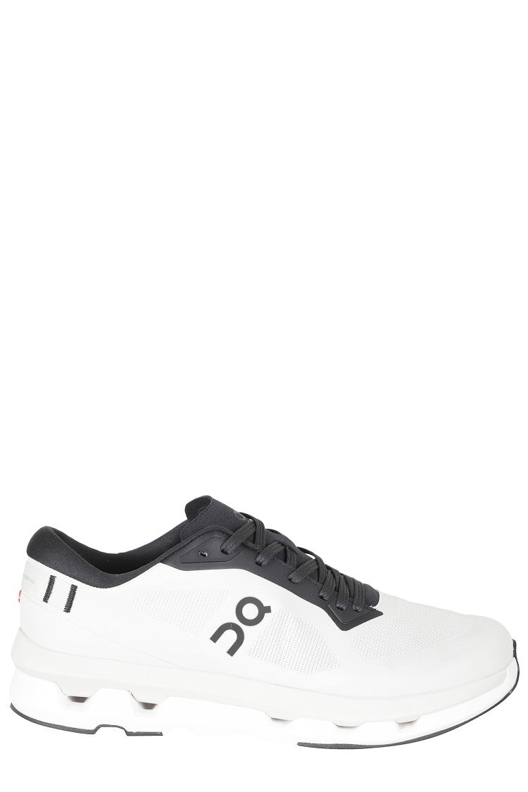 On Running Black And White Cloudzone Mesh Rubber Sole Nylon Sneakers