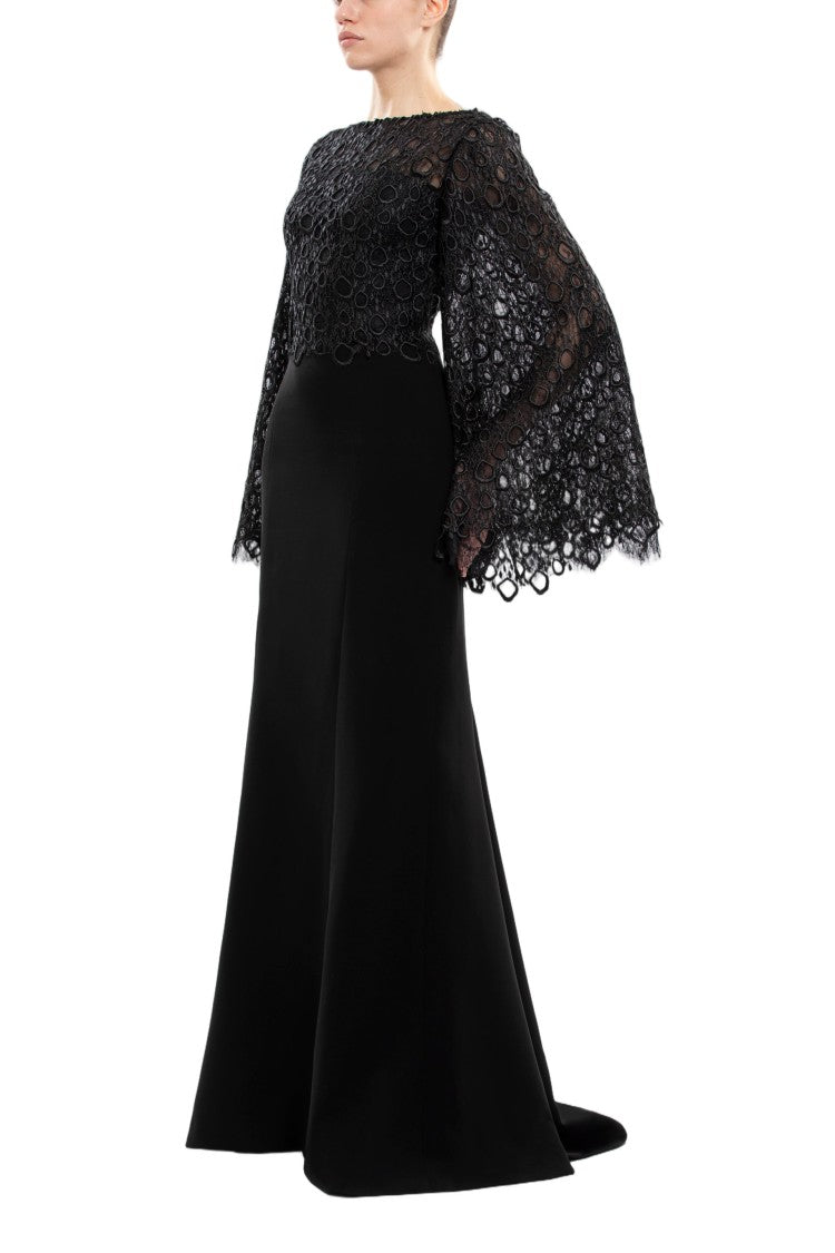 Saiid Kobeisy Long Guipurre Dress