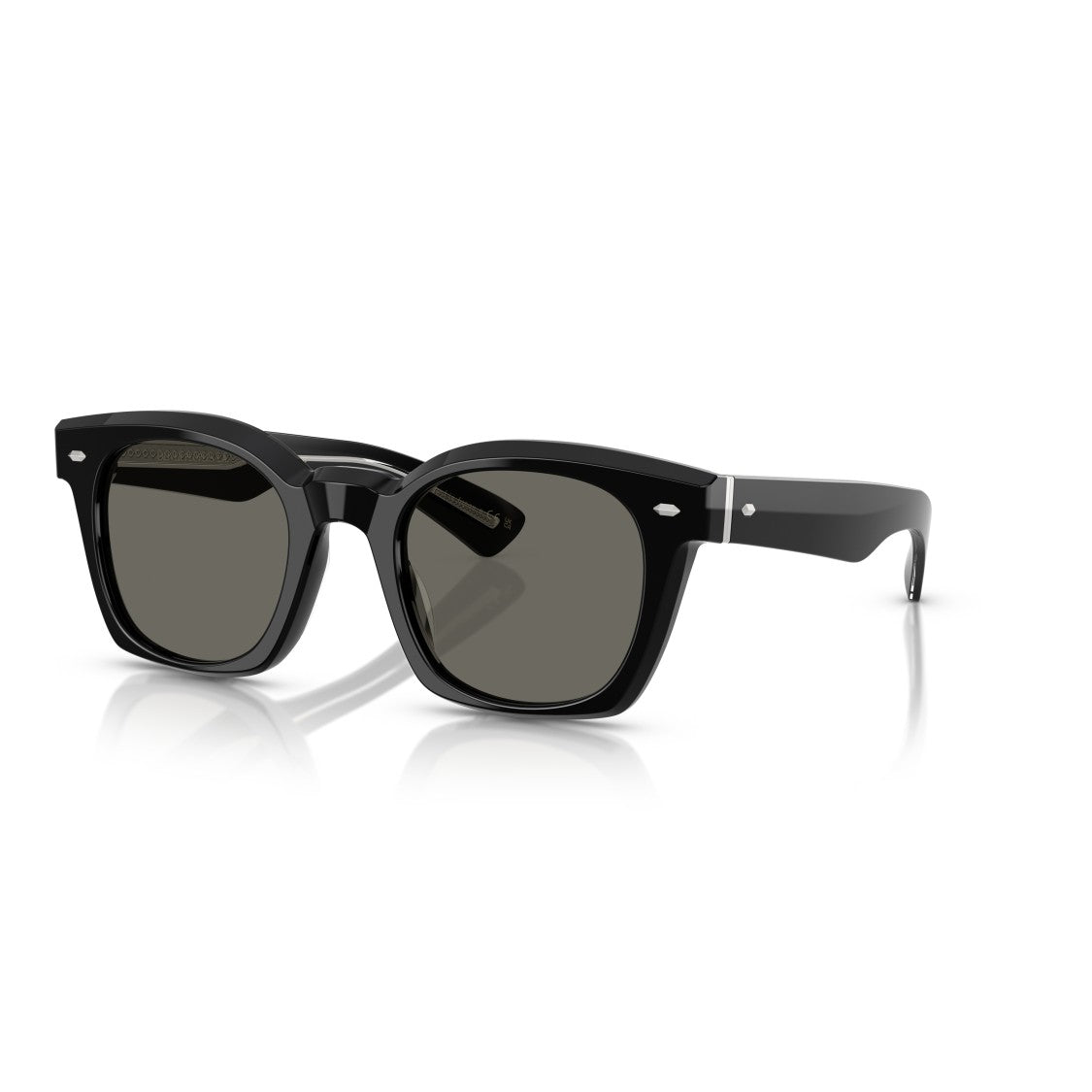 Oliver Peoples 0Ov5498su Square Acetate Sunglasses With Glossy Black Finish