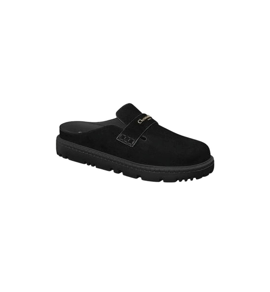 Dior Calf Leather Mule With Open Back