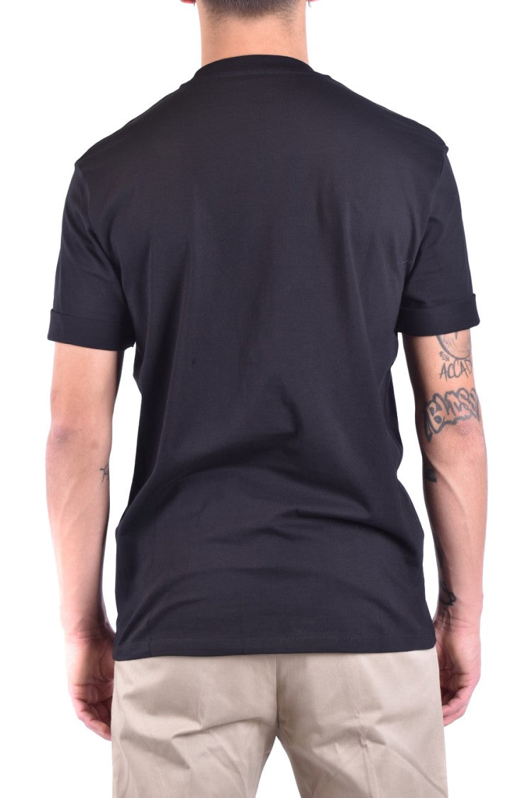 Neil Barrett Black Short-Sleeve T-Shirt With Lightning Bolt Graphic