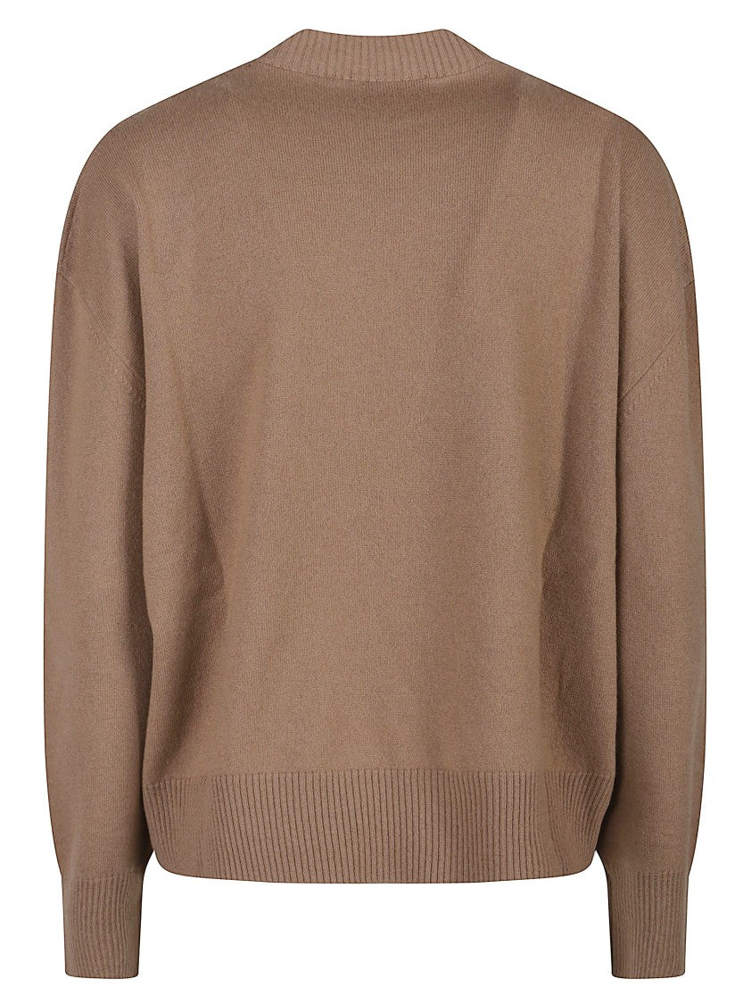 Fabiana Filippi Relaxed Fit Cashmere Sweater With Ribbed Detailing